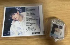 【Straykids】スンミン ラベル缶 当たりキーホルダー＆ステッカー