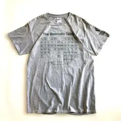 【希少】【人気】00s 海外古着 元素記号 Tシャツ 両面プリント グレー M
