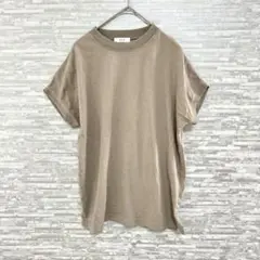 アーヴェヴェ ✨Tシャツ ベージュ シンプル S カジュアル　半袖　チュニック