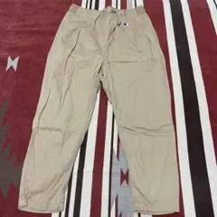 チャンピオン　ベージュチノパン　シェフパンツウエストゴム　サイズM
