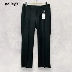 NOLLEY’S タグ付き スラックス パンツ 36 ブラック 日本製 3751