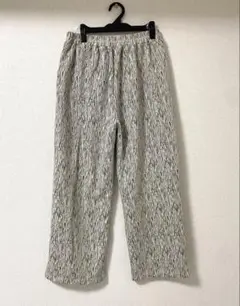 ラメ入りゼブラ風　ワイドパンツ