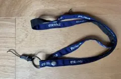 【￼処分品】￼ネイビーのナイロンストラップ ロゴ入り