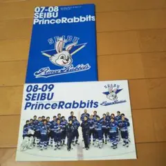SEIBU プリンスラビッツ ファンブック 07-08と 08-09 ２冊セット