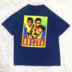 US古着 ハイチ　Tシャツ　大判　チルドレン　デザイン　平和と正義　ゆるダボ
