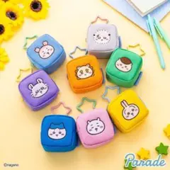 ★新品★ ちいかわカラビナつき刺繍スクエアミニポーチ全8種コンプセット