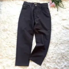 LAMOND ラモンド モールスキン　ロングパンツ　ゴム　茶　スラックス M
