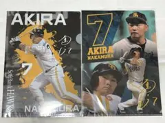 中村晃 7番 ソフトバンクホークス クリアファイル2枚セット