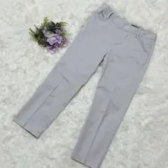セブンアイディコンセプト クロップドパンツ コットン ブルー　サイズ40