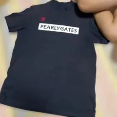 PEARLY GATES 黒 Tシャツ　モックネック　サイズ5