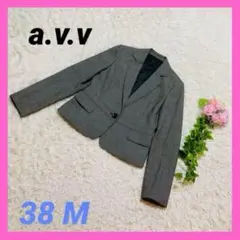 『a.v.v』アーヴェヴェ(38)テーラードジャケット 総柄 セレモニー