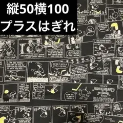 ミニ裏毛 ニット生地 はぎれ スヌーピー