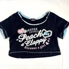 Peach Clappy クロップドTシャツ 150