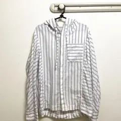 FFIXXED STUDIOS ストライプ　シャツ　フード