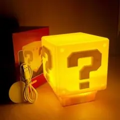 【新品・未使用】　ハテナブロック　LEDライト　照明　インテリア