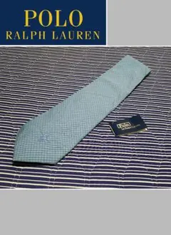 【POLO RALPH LAUREN】ネクタイ/チェック/刺繍/ロゴ/USA製
