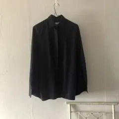 マルタンマルジェラ20SS レース付ブラウス 長袖シャツ ブラック　42 マルタンマルジェラ20SS レース付ブラウス 長袖シャツ ブラック