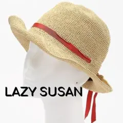 LAZY SUSAN レイジースーザン ベージュ系 リボン付き 帽子 ハット