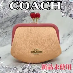 【新品未使用】COACH ノラキスロック いちご がま口 財布 小物入れ
