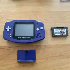 ゲームボーイアドバンス 本体 パープル + マリオカートアドバンス　ジャンク品