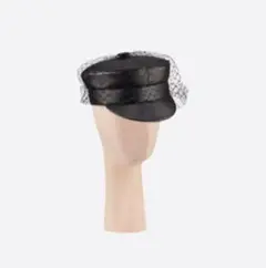 Dior レザーキャスケット ベール 57