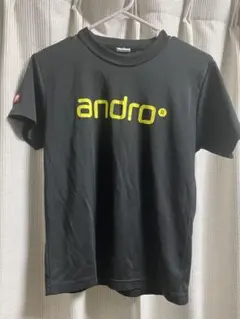 andro 卓球 ゲームシャツ 黒