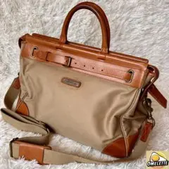 ⑩BN3646ポロラルフローレン キャンバス レザー ドクターズバッグ ⑩BN3646ポロラルフローレン キャンバス レザー ドクターズバッグ