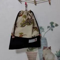 (327)ハンドメイドの給食巾着袋