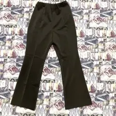 【美脚シルエット】足の長く見えるパンツ　脚長効果◎ ハイウエストワイドパンツ