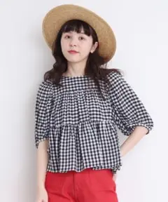 【最終値下】 Dot＆Stripes CHILD WOMAN ティアードブラウス