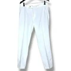 シンプルゴルフパンツ　ホワイト（L）シンプル　おしゃれ　メンズ　カジュアル美品