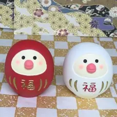 デコレ　コンコンブル　文鳥だるま紅白　送料無料
