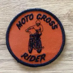 希少 motocross riderワッペン ビンテージ パッチ