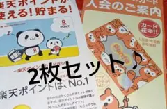 Ponta 楽天Edyポンタいっぱいカード パンダかわいいポイントカード 計2枚