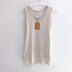 【タグ付き新品】ビアズリー　シルク混　ベロア生地　ベルベット　タンクトップ