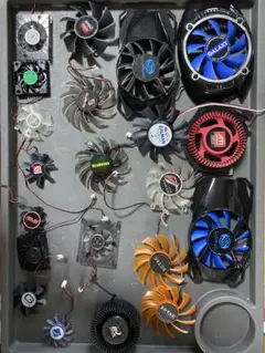 PC冷却ファン21個セット ジャンク扱い GPU/CPU用◎