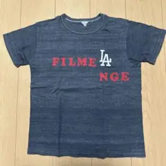 美品filmelangeフィルメランジェフロッキーロゴ Tシャツ 2日本製