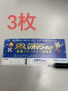 レオマワールド 特別フリーパス券3枚