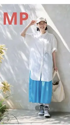 シワっとロングシャツ　サニークラウズ