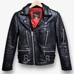 70s-80s Real Leather vintageライダースダブル