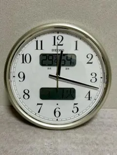 SEIKO 掛時計 温湿度計付き KX384S
