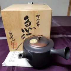 常滑焼市無形文化財保持者　沢田昭邨の漢詩細字彫り茶器 常滑焼市無形文化財保持者 沢田昭邨の漢詩細字彫り茶器