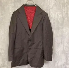 【Bielleri】スーツジャケット　ブラウン　イタリア生地　ビエレッシ　中古品