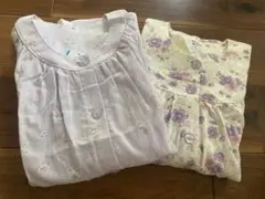 新品未使用 プチサイズ ゆったりパジャマ ＜花柄２点セット＞