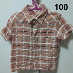 Combi チェック柄 半袖シャツ 100