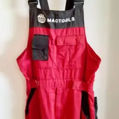 MAC TOOLS 黒×赤 オーバーオール L つなぎ 作業着 MAC TOOLS 黒×赤 オーバーオール L つなぎ 作業着