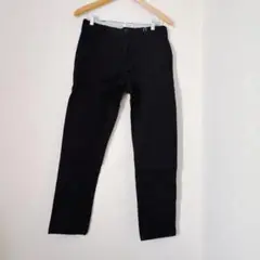 チノパンツ メンズ 男性用 ロングパンツ ストレッチ ブラック 黒