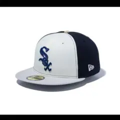 New Era ホワイト/ネイビー キャップ