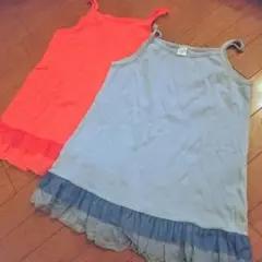 近日出品終 キッズ KITOHOUSE未使用キャミソール2点 150cm