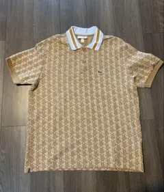 LACOSTE モノグラムポロシャツ　US Lサイズ
